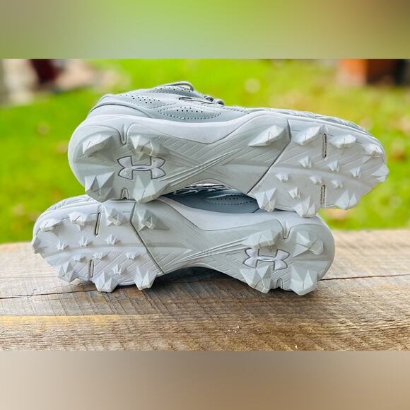 Under Armour Men’s Leadoff Low RM 3.0 Light Gray Molded Baseball Cleats. Sz 6.5 - Picture 8 of 12